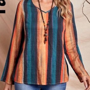 long sleeve casual blouse